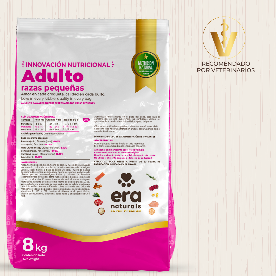 Era Naturals Adulto Raza Pequeña Alimento Super Premium Era Naturals Adulto Raza Pequeña Alimento Super Premium